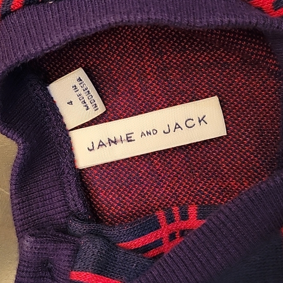 Janie & Jack thick knit dress size 4 - Picture 5 of 5